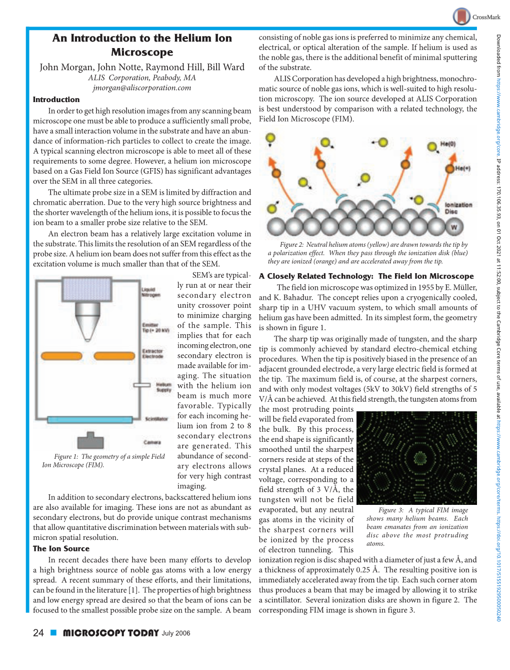 An Introduction to the Helium Ion Microscope