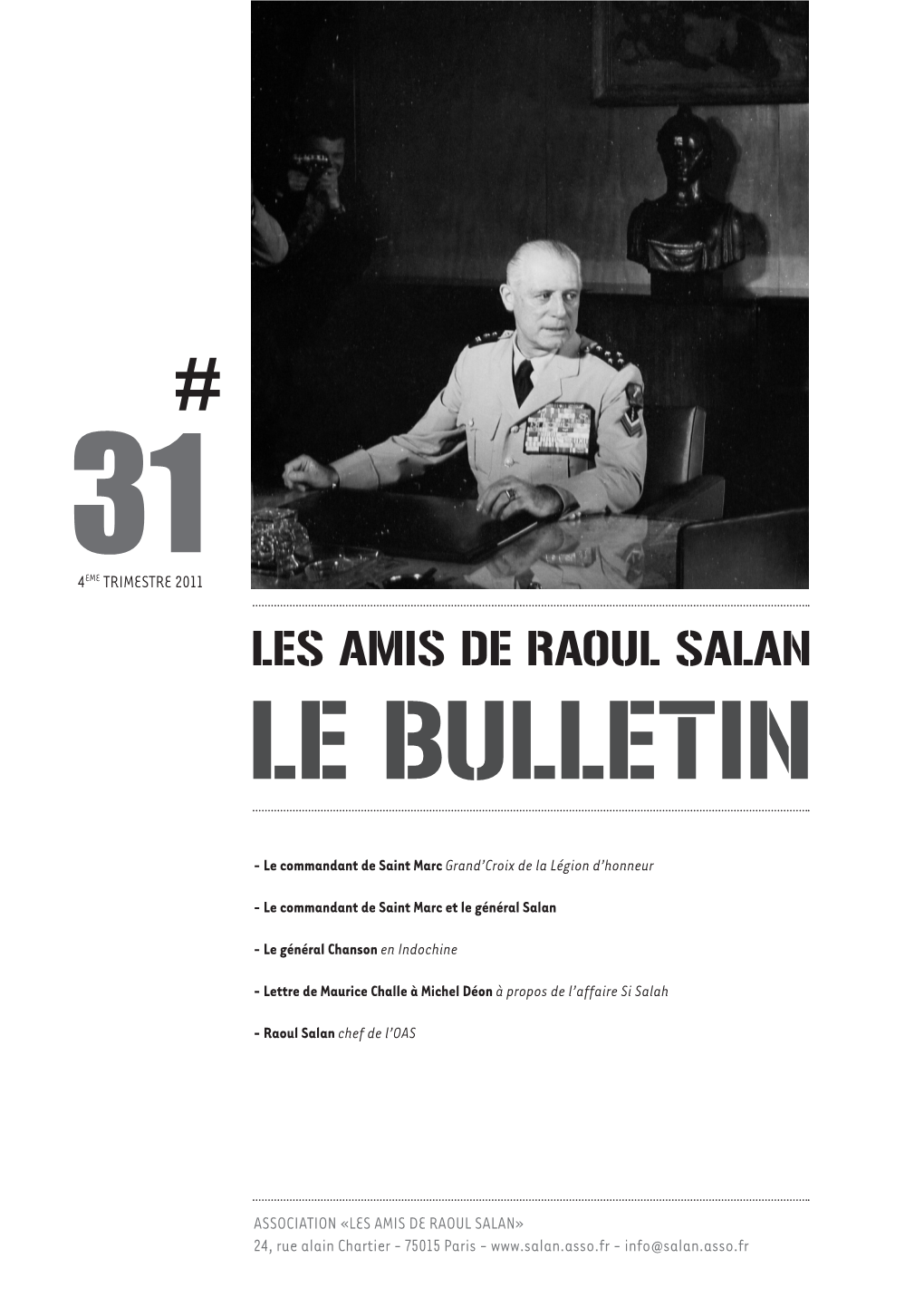 Bulletin 31 / 4Eme Trimestre 2011