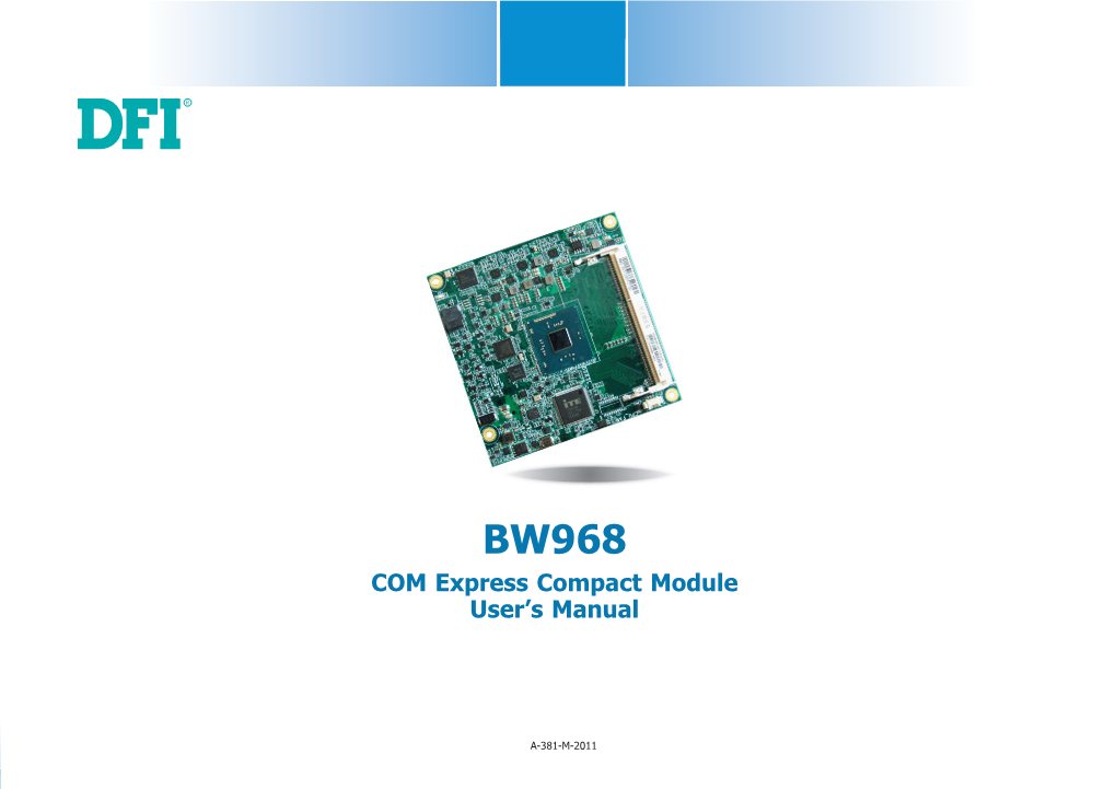 COM Express Compact Module User's Manual