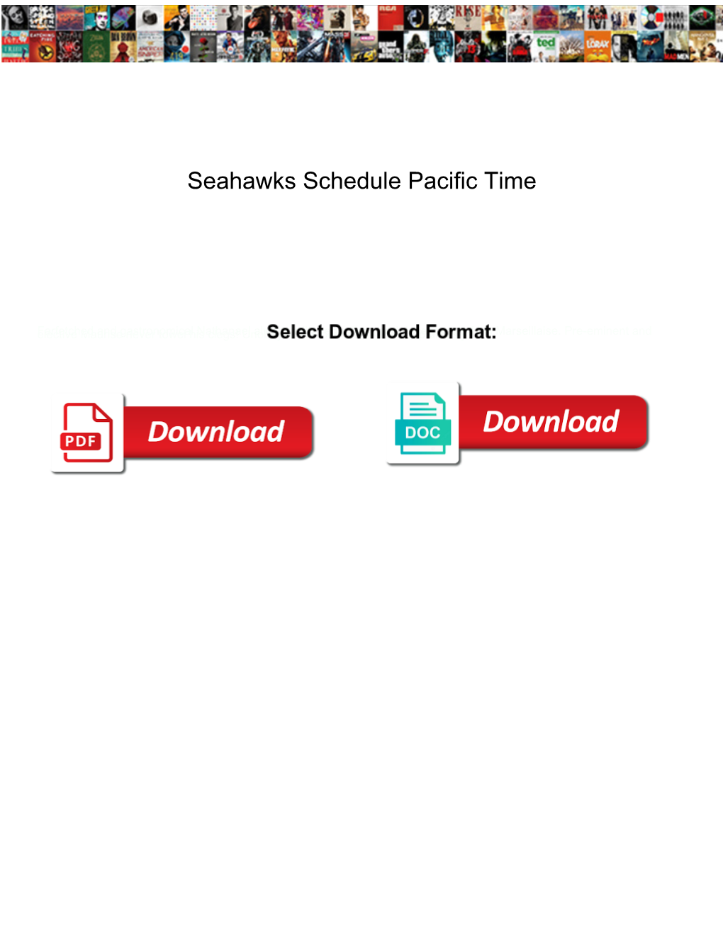 Seahawks Schedule Pacific Time