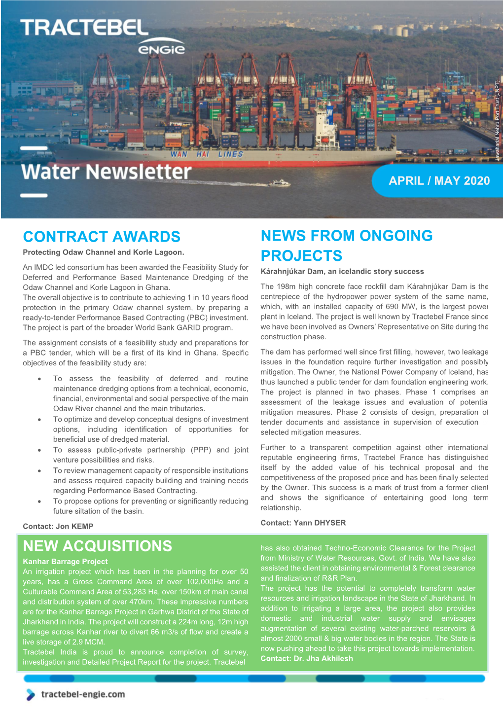 Water Newsletter April/May 2020