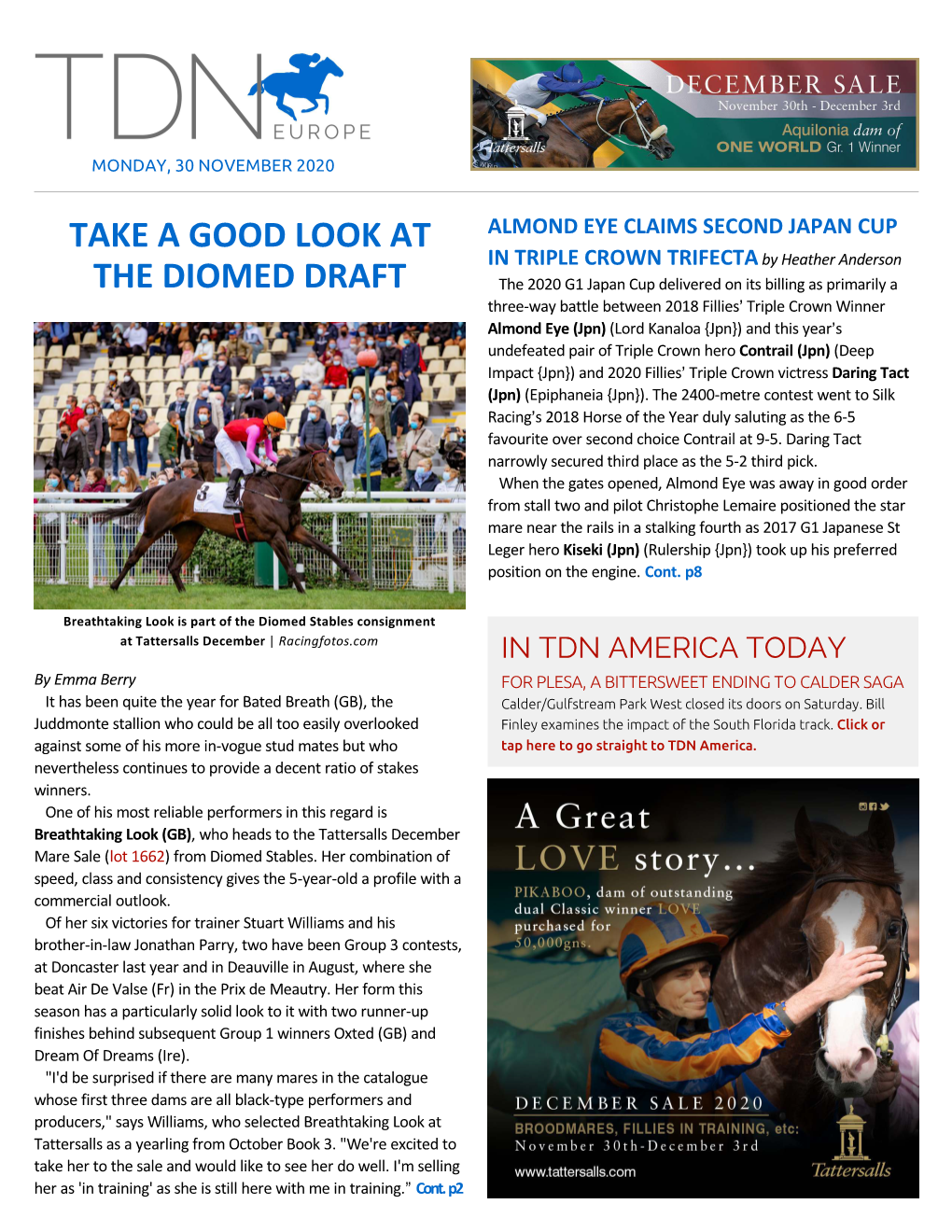 Tdn Europe • Page 2 of 10 • Thetdn.Com Monday • 30 November 2020