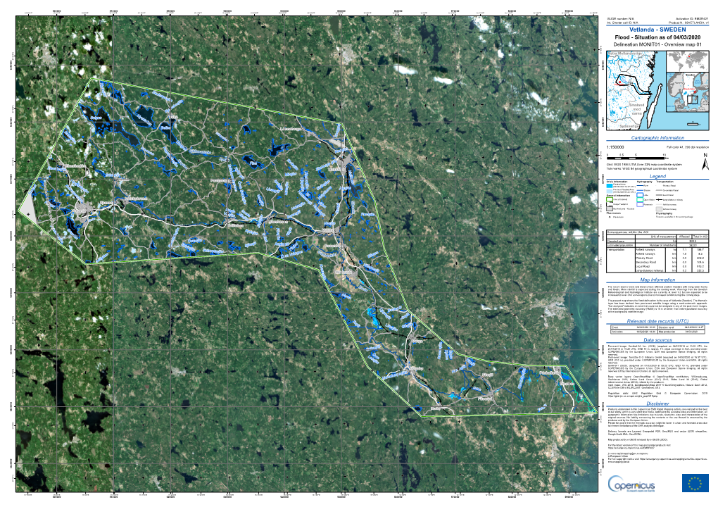 Vetlanda - SWEDEN Flood - Situation As of 04/03/2020 N