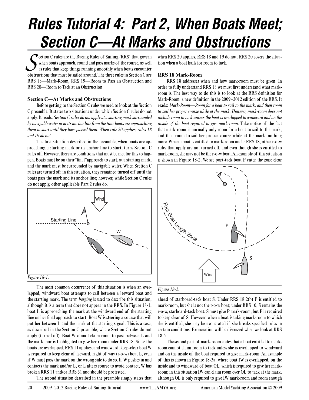 Rules Tutorial 4: Part 2, When Boats Meet; Section C—At Marks And