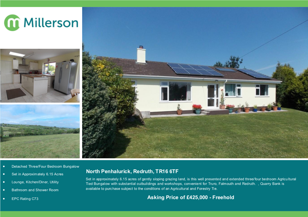 North Penhalurick, Redruth, TR16 6TF Asking Price Of