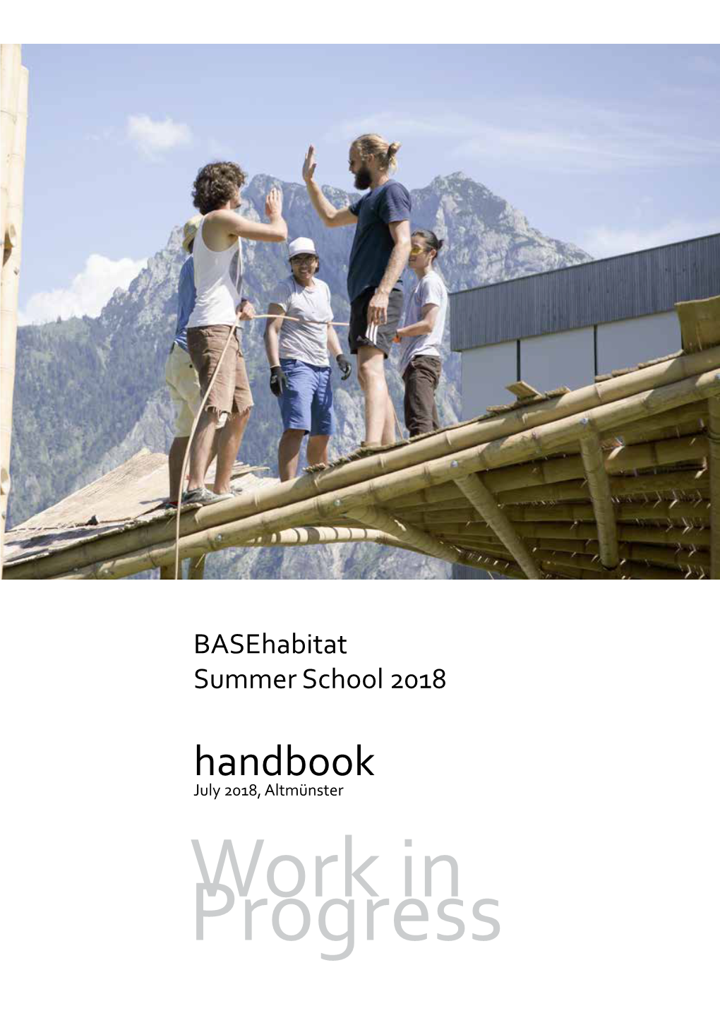 Handbook July 2018, Altmünster Progresswork in Contents
