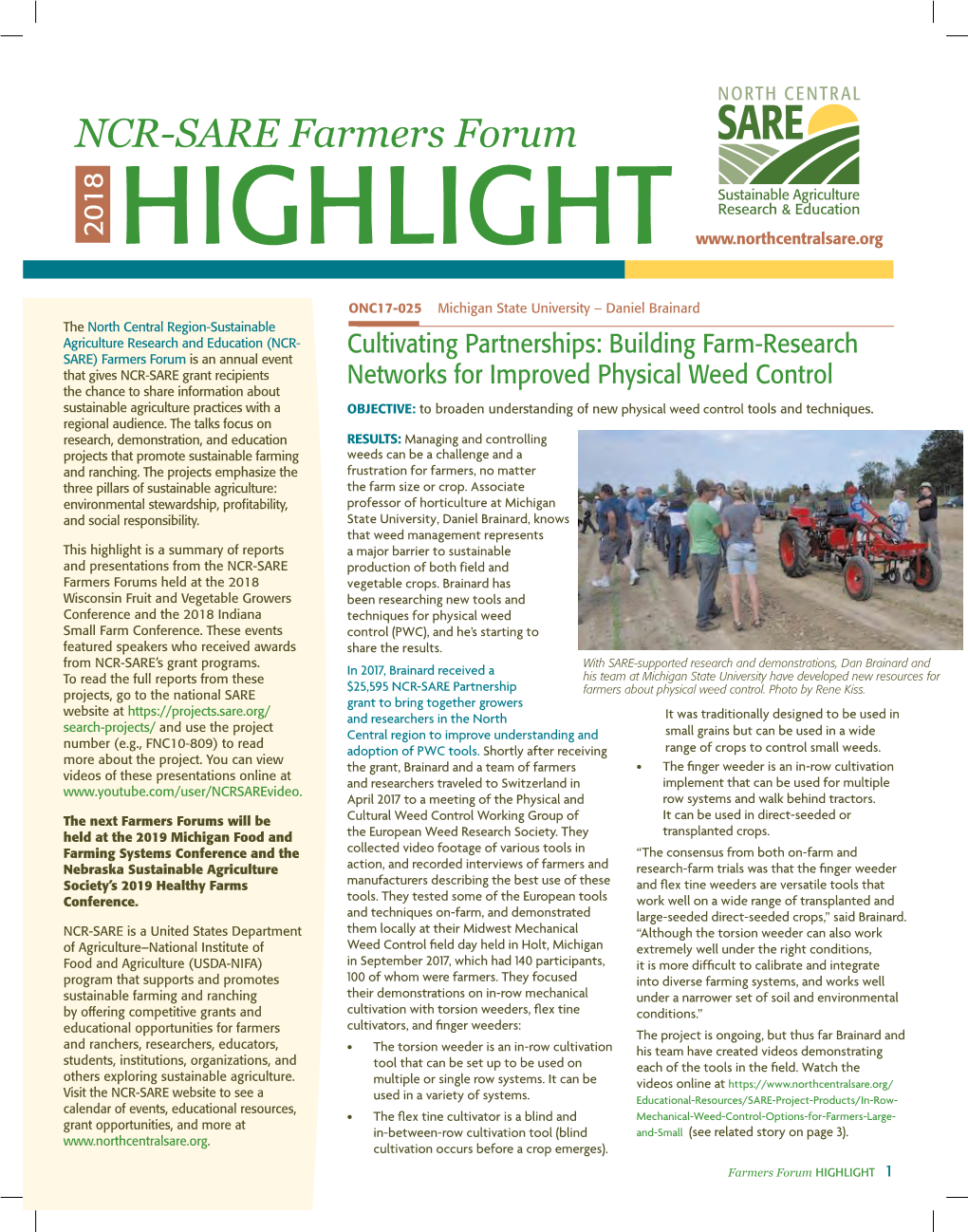 Farmers Forum Highlight 2018.Pdf