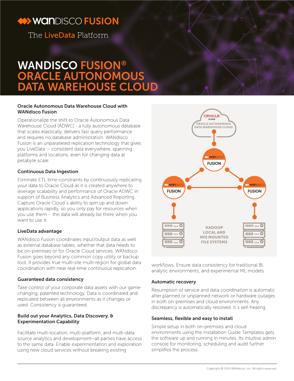 Wandisco Fusion® Oracle Autonomous Data Warehouse Cloud