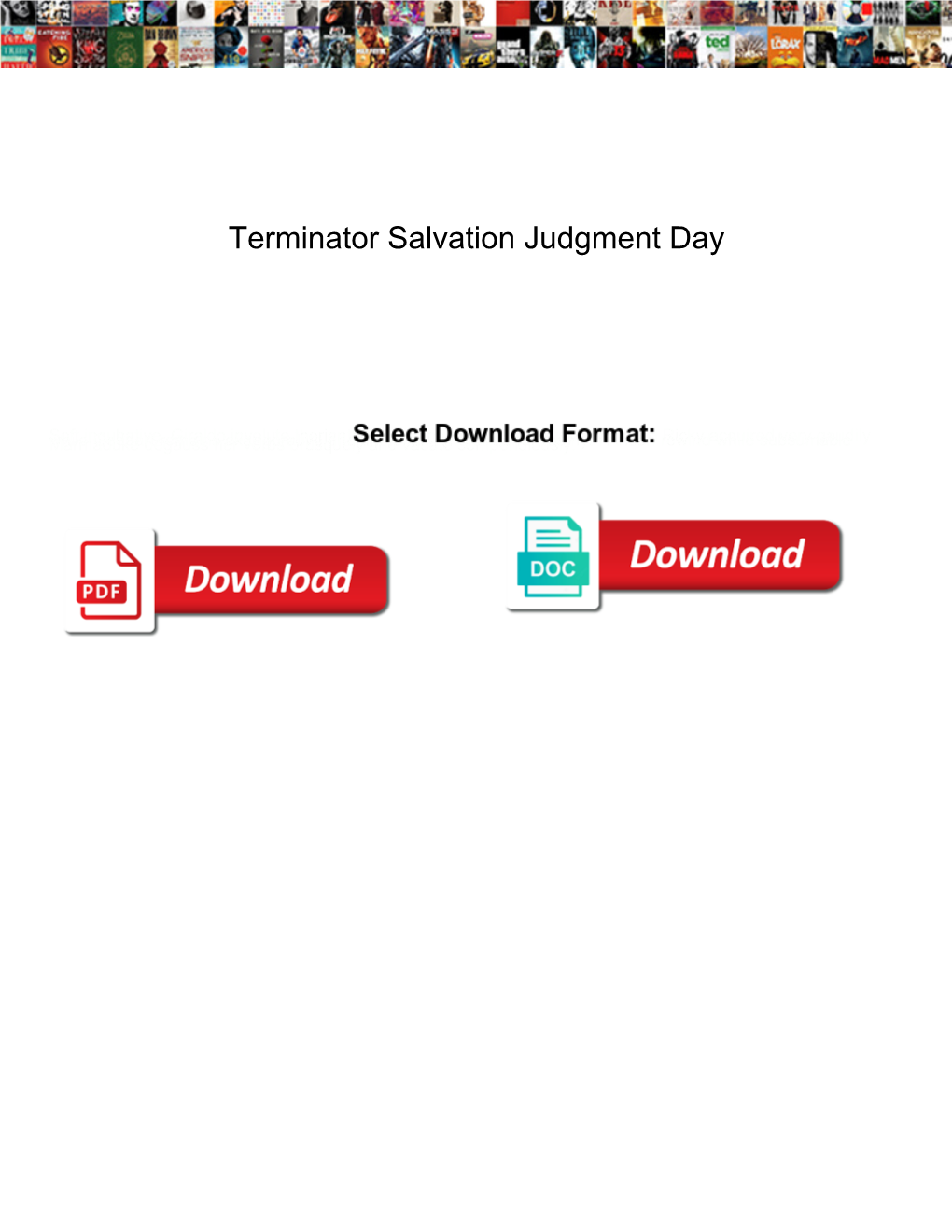 Terminator Salvation Judgment Day