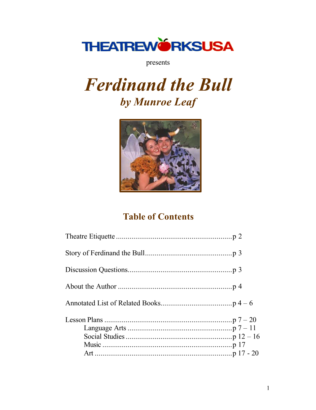 Ferdinand the Bull by Munroe Leaf