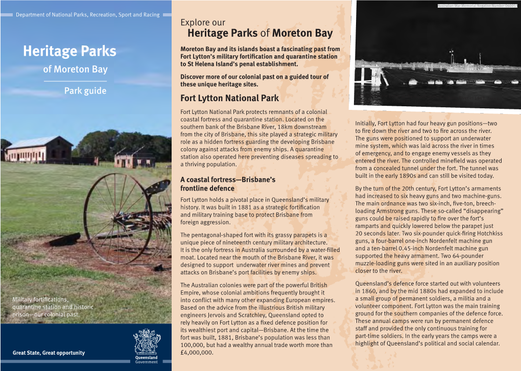 Heritage Parks of Moreton Bay Park Guide