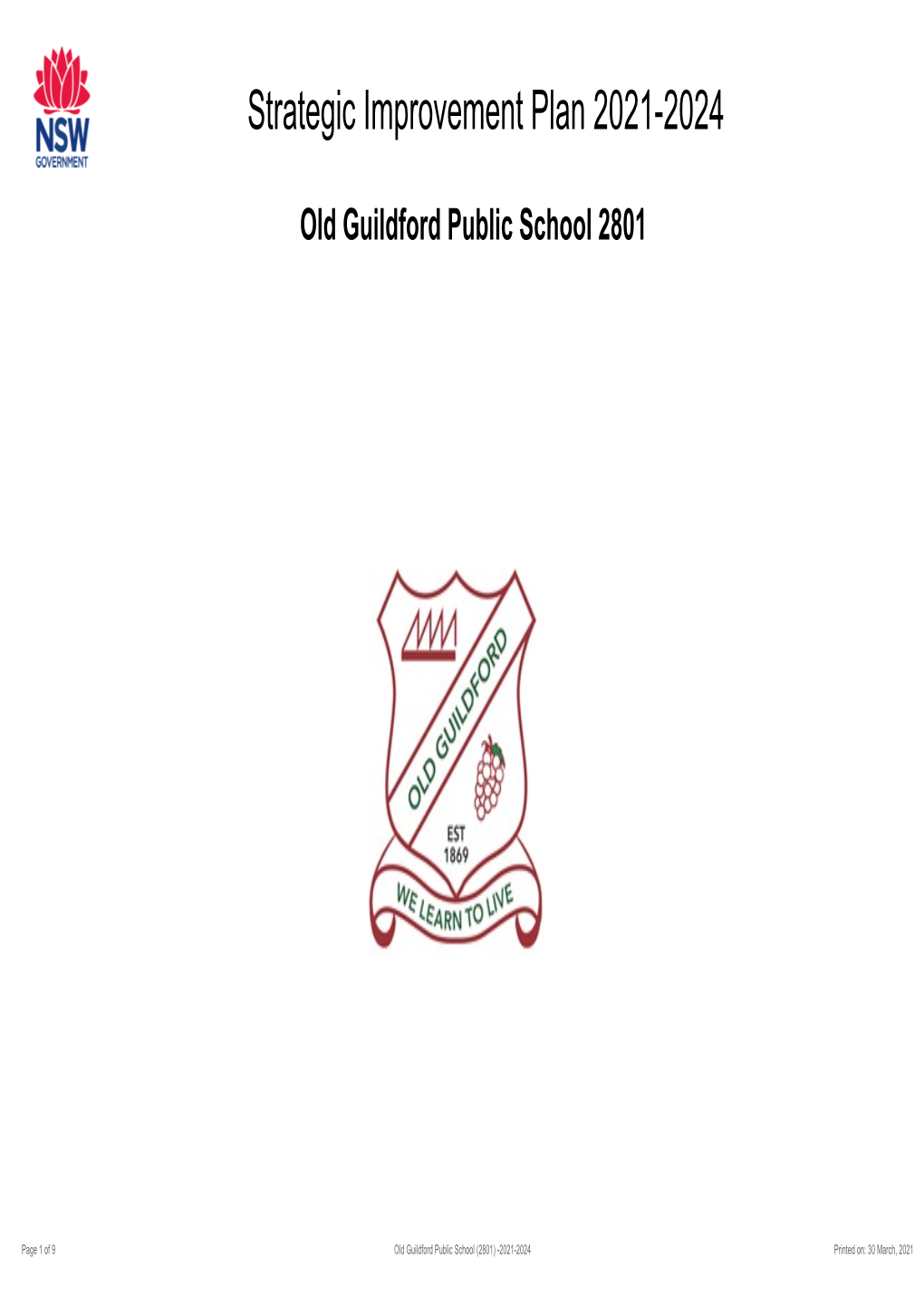 2021-2024 Old Guildford Public School