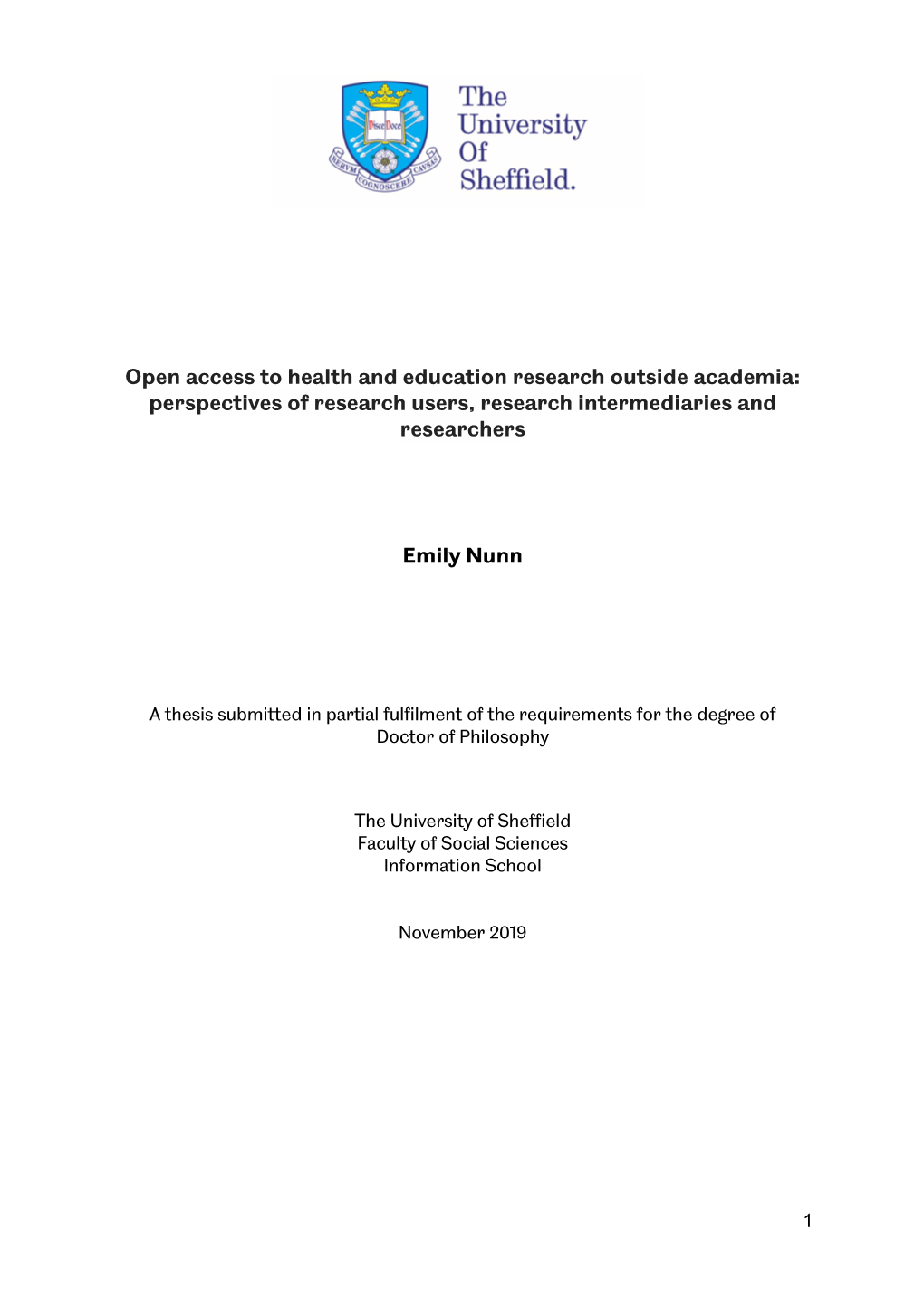 Open Access to Health and Education Research Outside Academia: Perspectives of Research Users, Research Intermediaries and Researchers