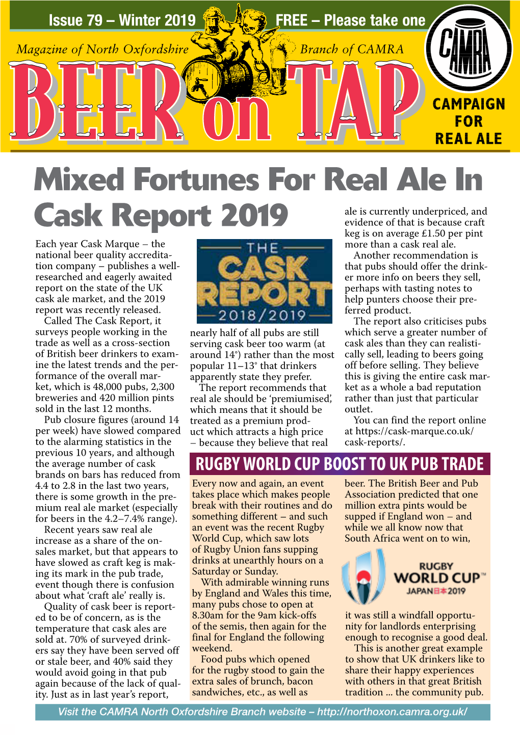 Mixed Fortunes for Real Ale in Cask Report 2019