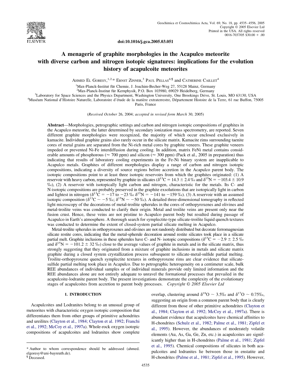 A Menagerie of Graphite Morphologies in the Acapulco Meteorite With