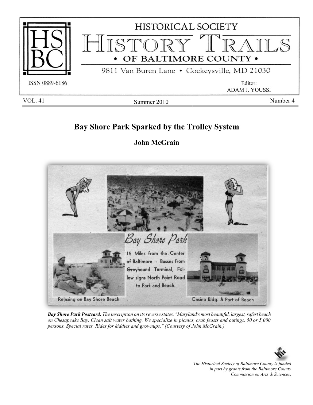 Bay Shore Park Sparked by the Trolley System