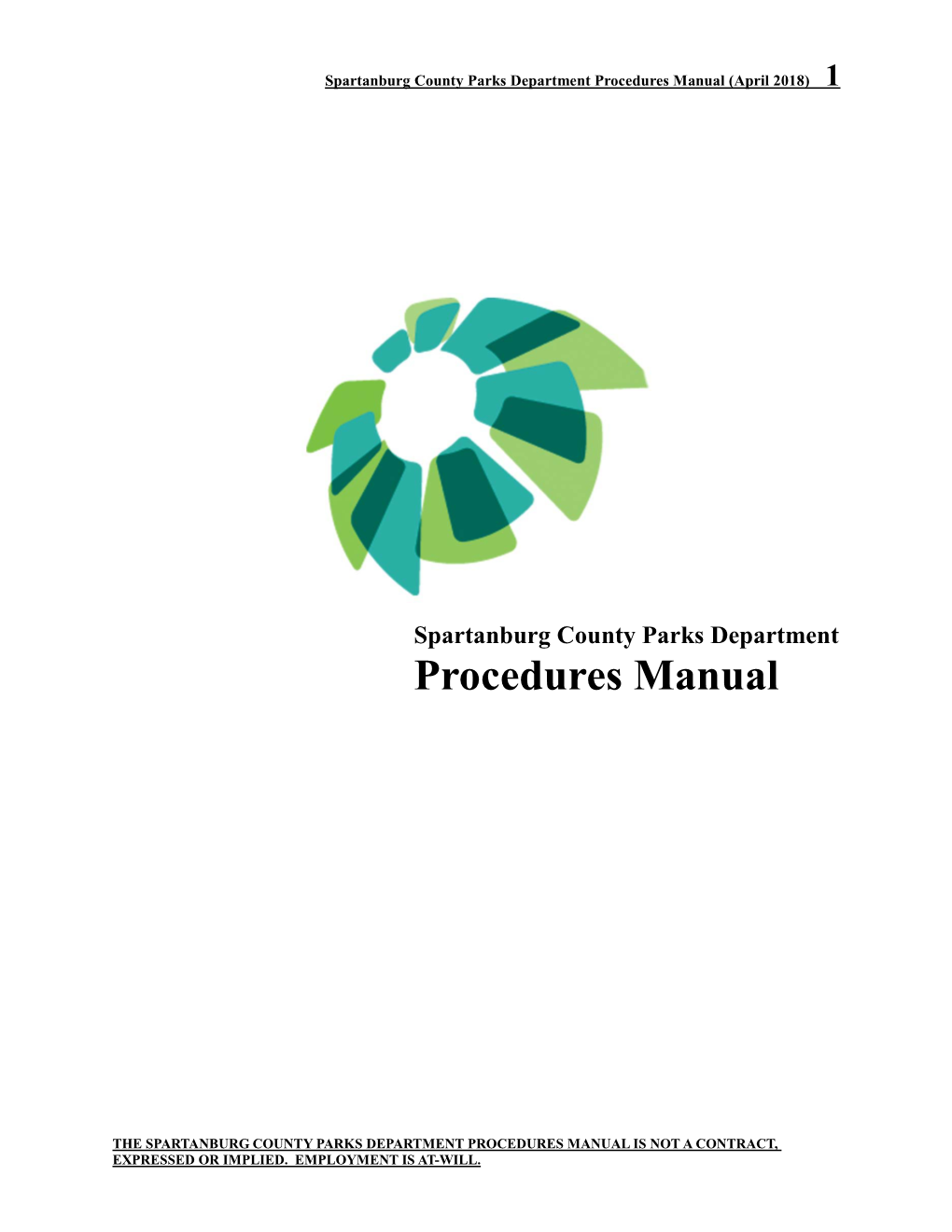 Procedures Manual (April 2018) 1