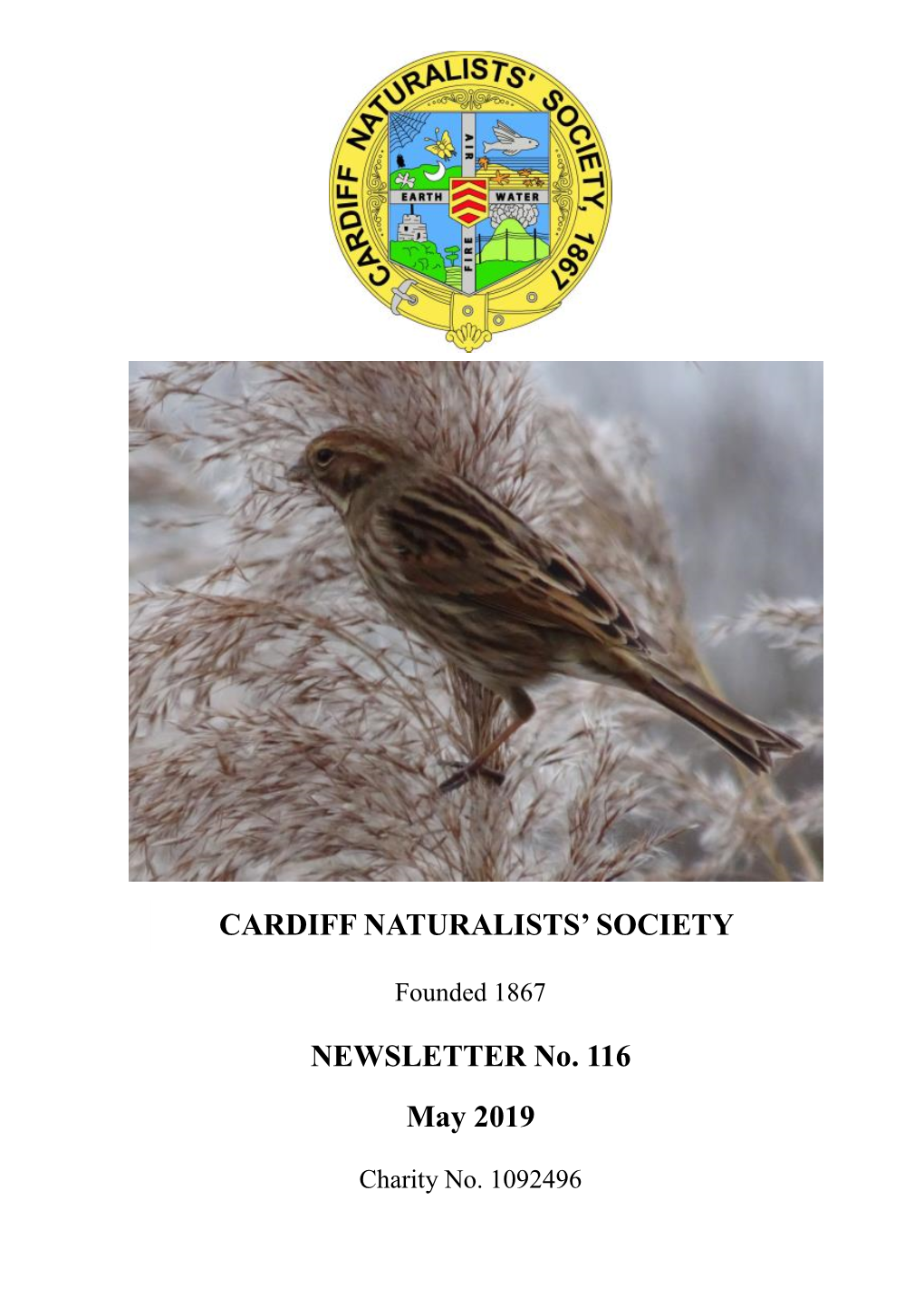 NEWSLETTER No. 116 May 2019 CARDIFF NATURALISTS