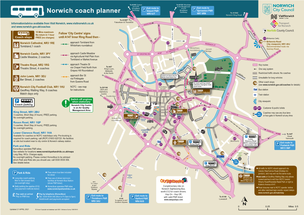 Norwich Coach Map APRIL 21 2021