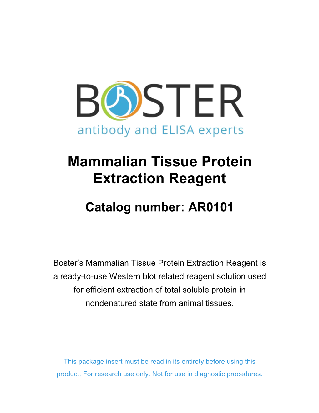 Mammalian Tissue Protein Extraction Reagent