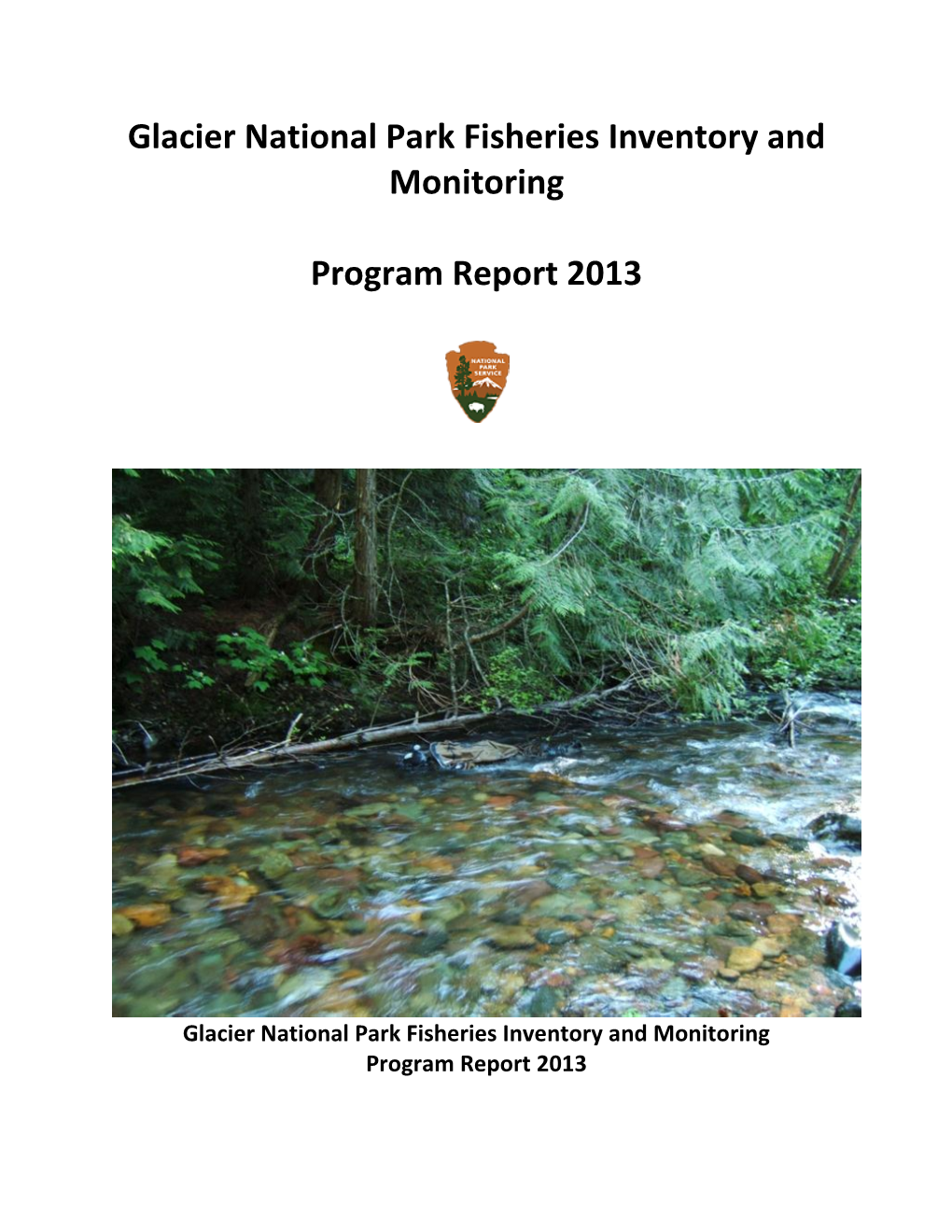 Glacier National Park Fisheries Inventory and Monitoring Program Report 2013