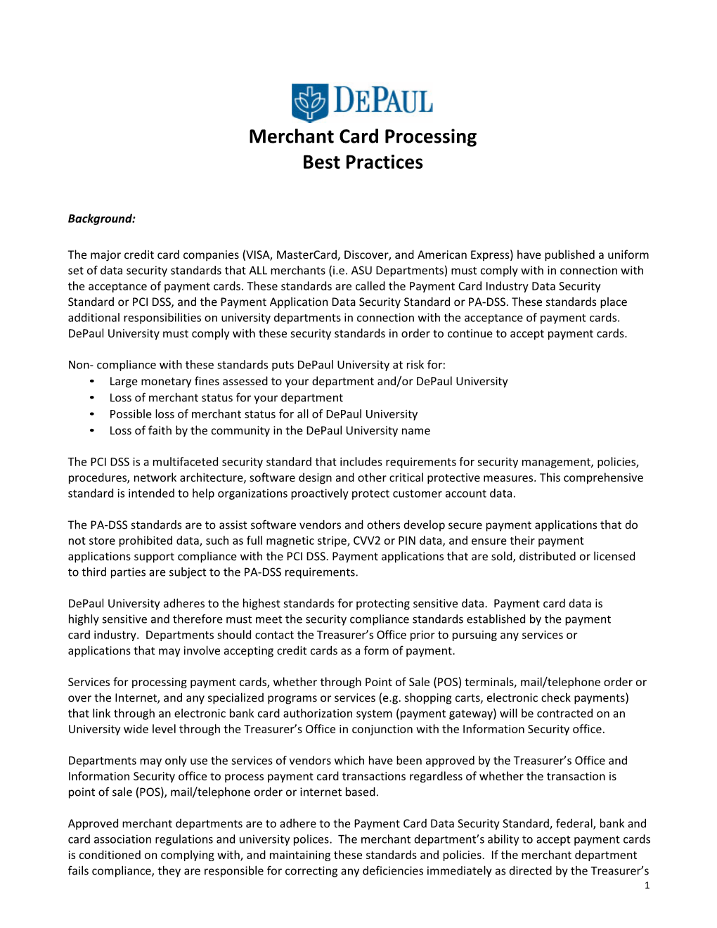 Merchant Card Processing Best Practices