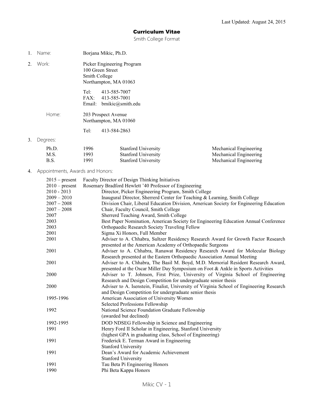 Curriculum Vitae s32