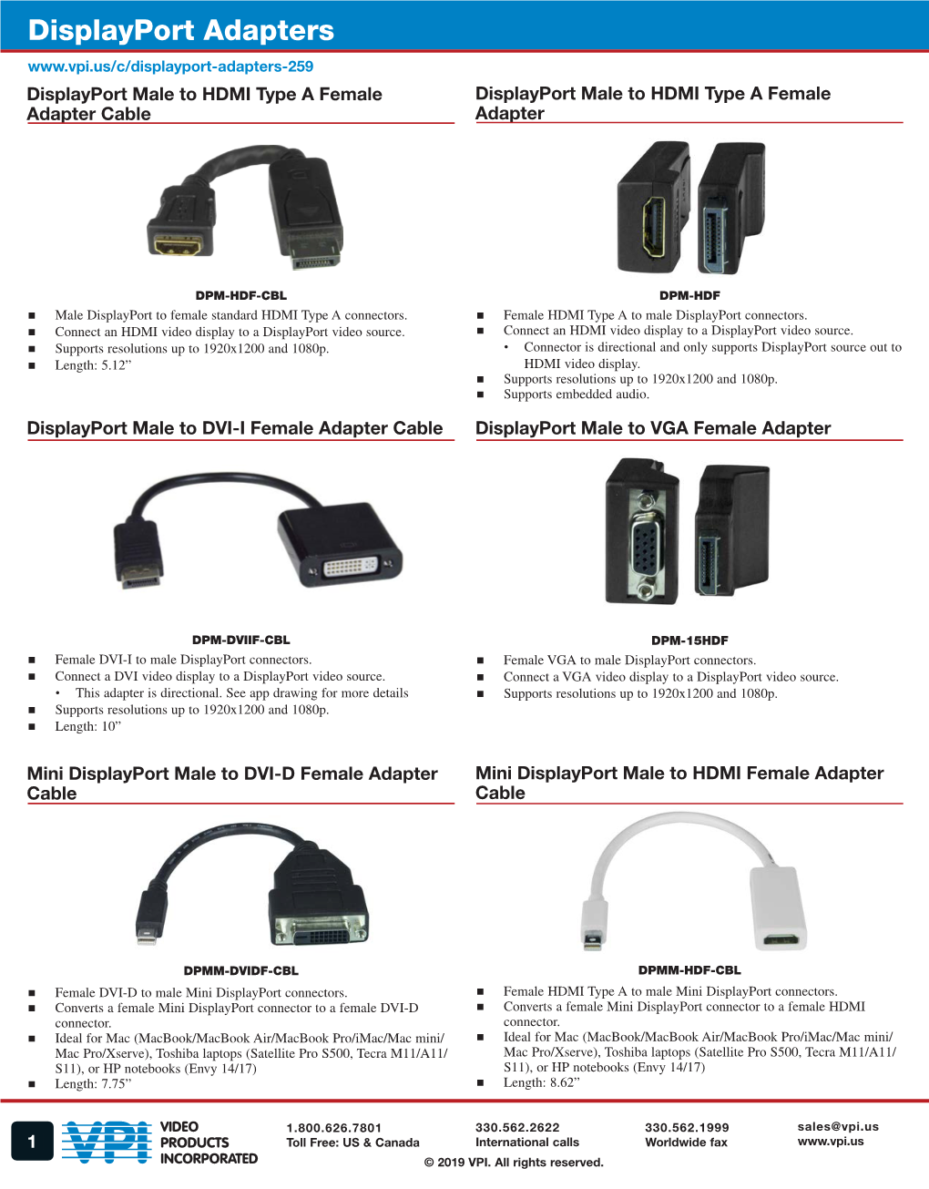 Displayport Video Adapters Monitor Port Changer