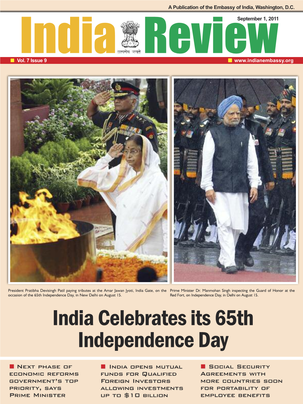 India Celebrates Its 65Th Independence