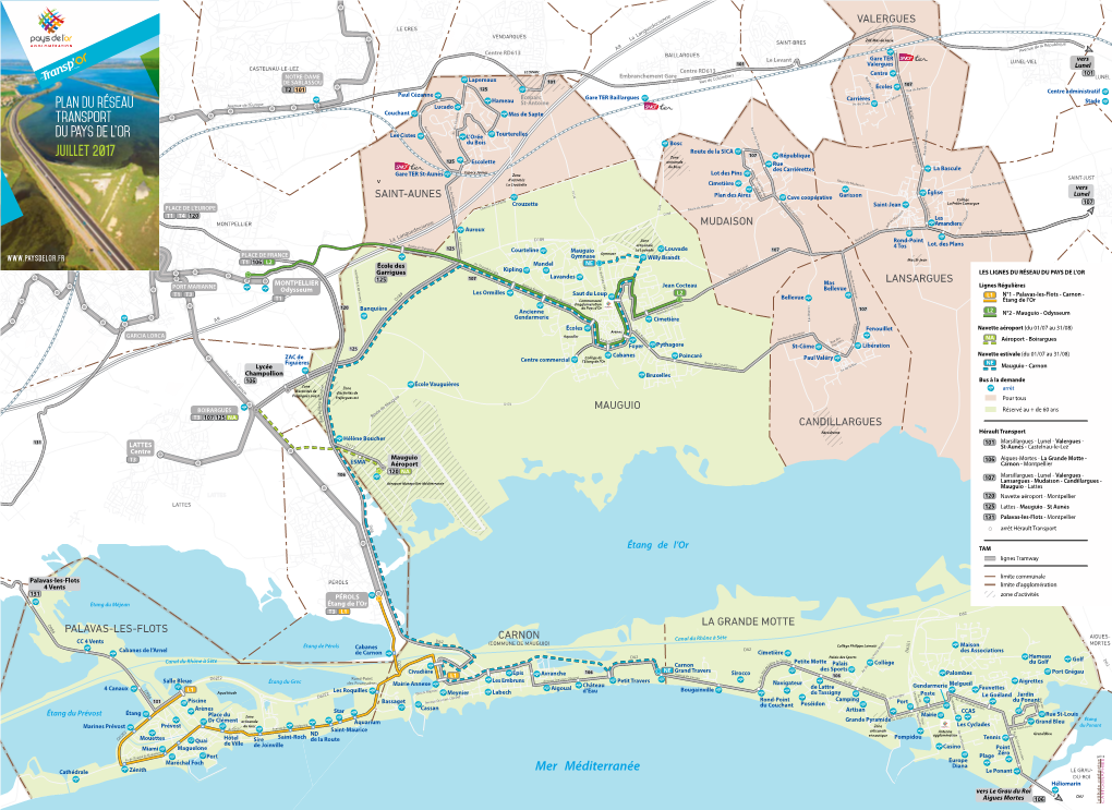 Plan Du Réseau Transport Du PAYS DE L'or Juillet 2017