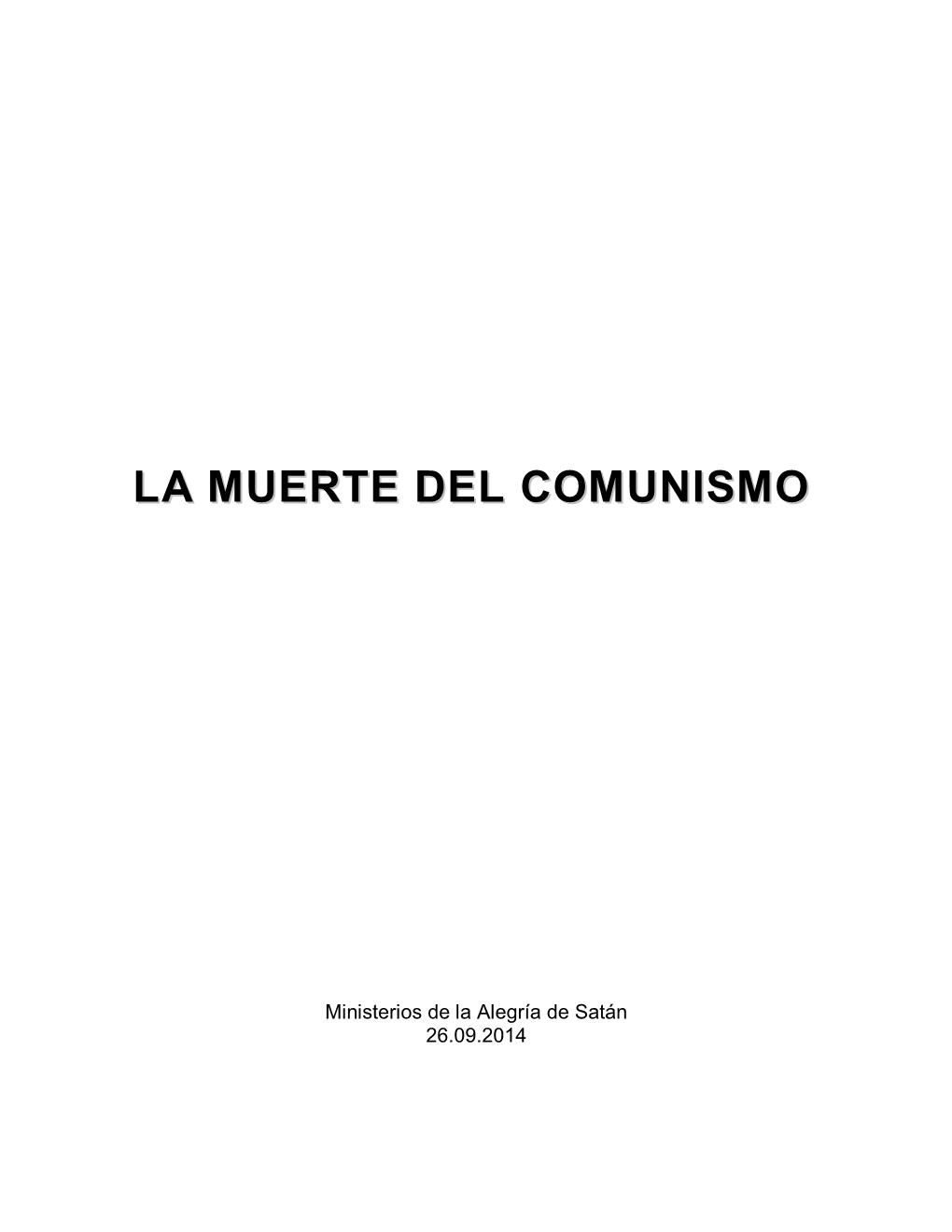 La Muerte Del Comunismo 513