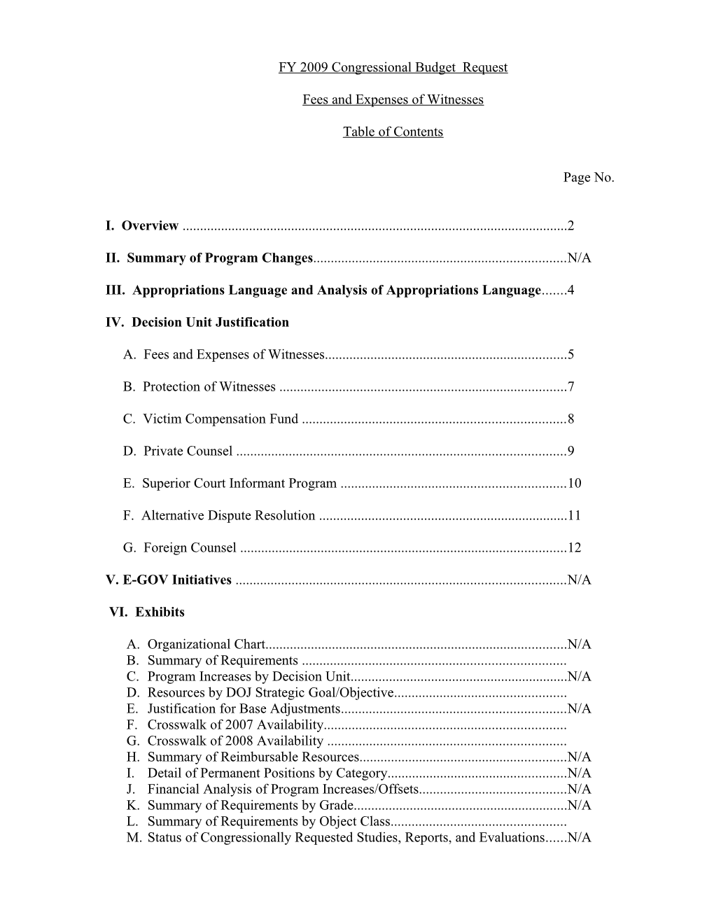 FY 2006 Office of Management and Budget Request