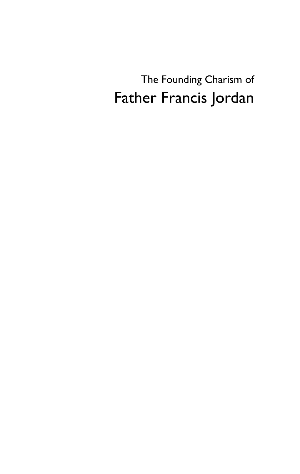 Father Francis Jordan