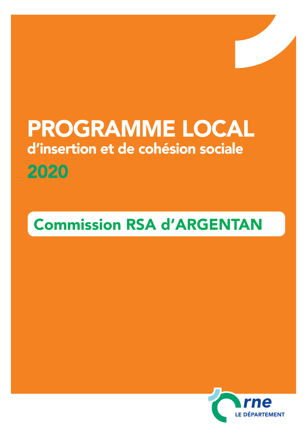 Programme Local D’Insertion Et De Cohésion Sociale 2020