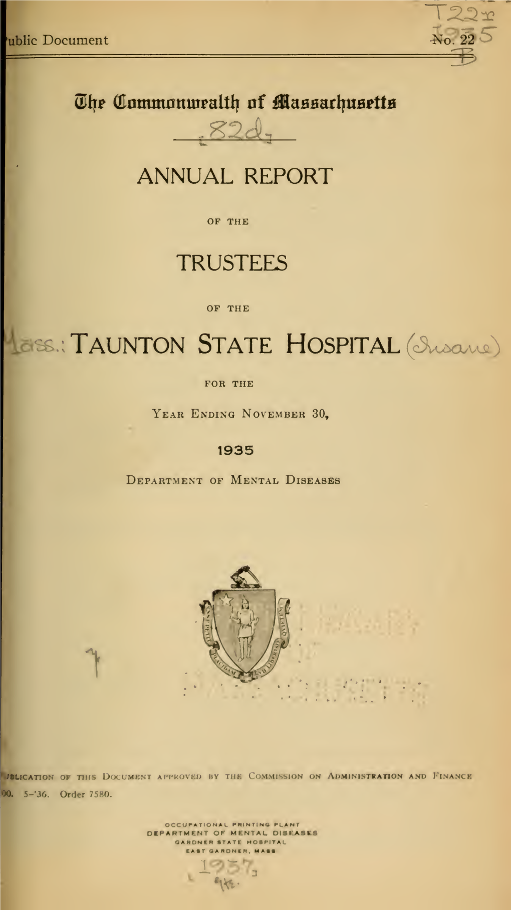 Annual Report of the Trustees of The