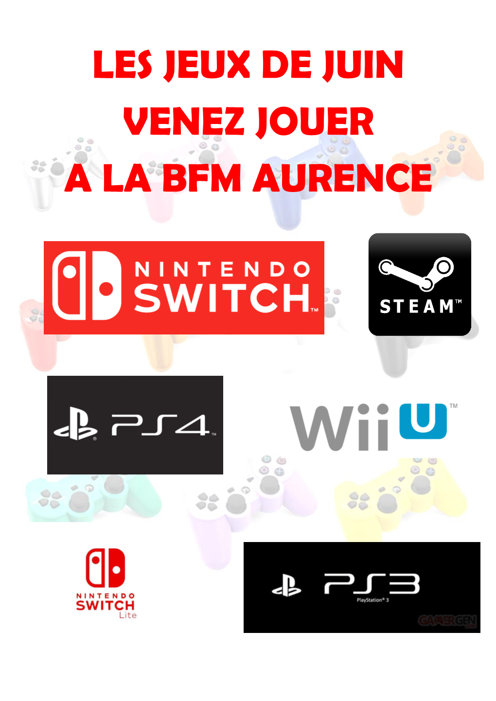 Les Jeux De Juin Venez Jouer a La Bfm Aurence