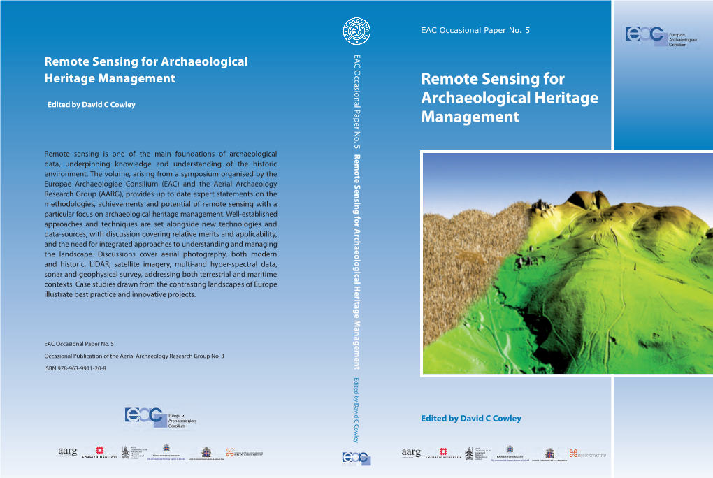 Remote Sensing for Archaeological Heritage Management EAC Occasional Paper No