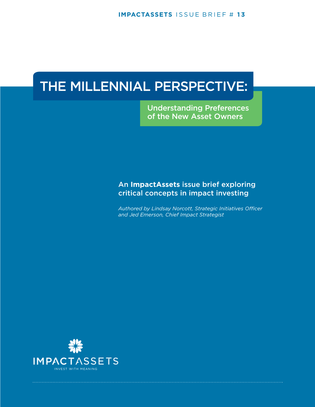 The Millennial Perspective
