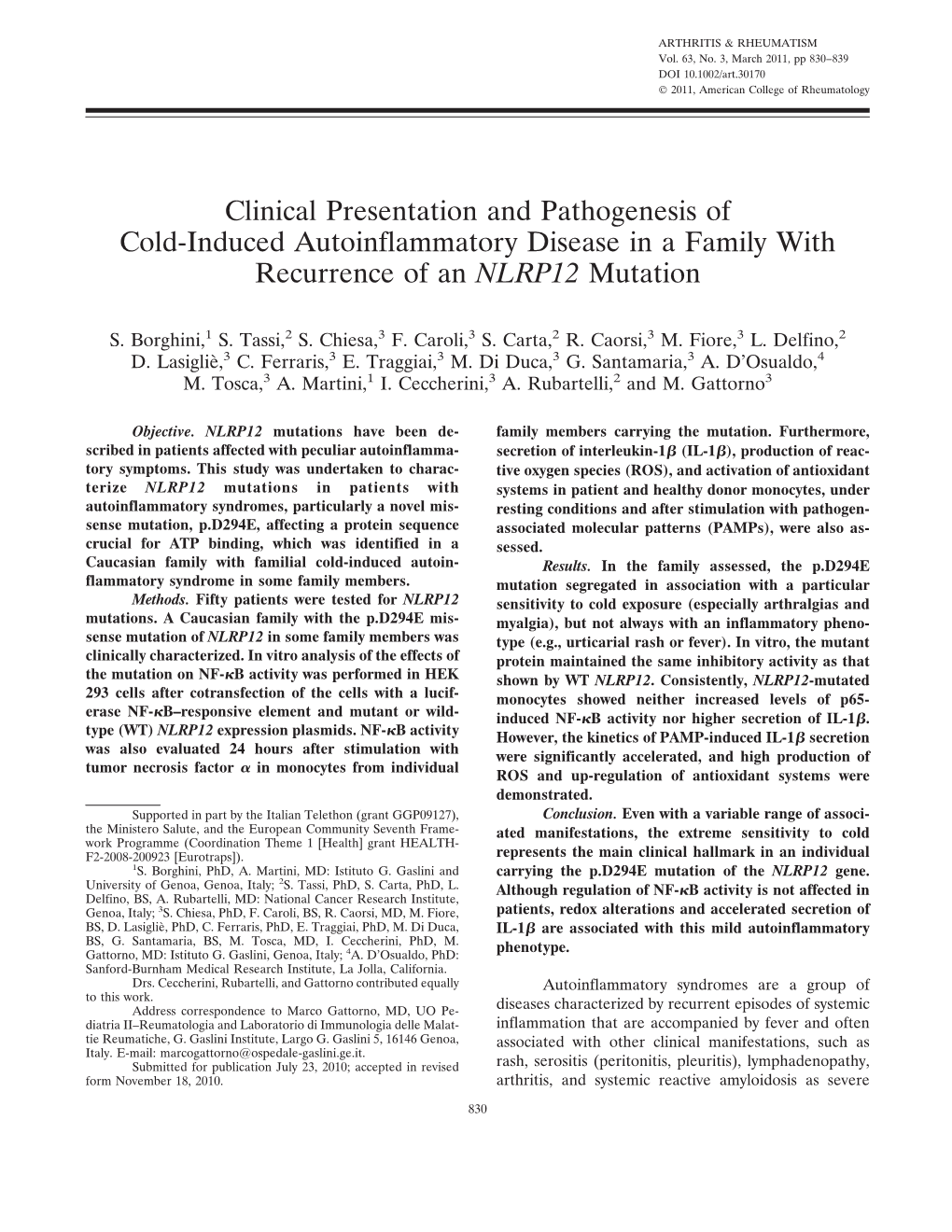 Clinical Presentation and Pathogenesis of Coldinduced