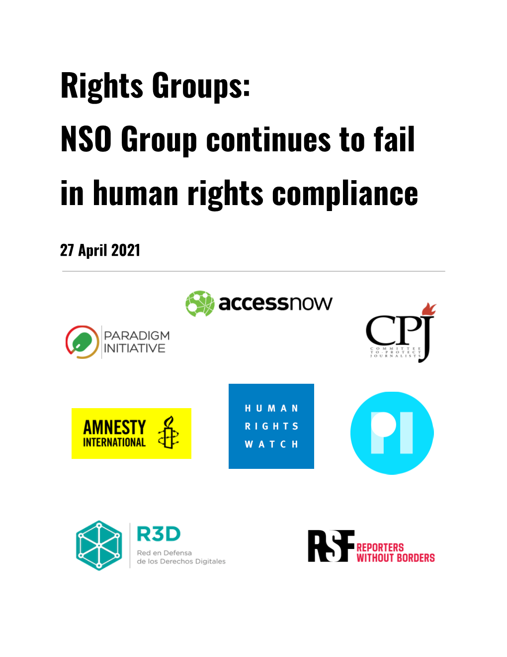 NSO Group Continues to Fail in Human Rights Compliance