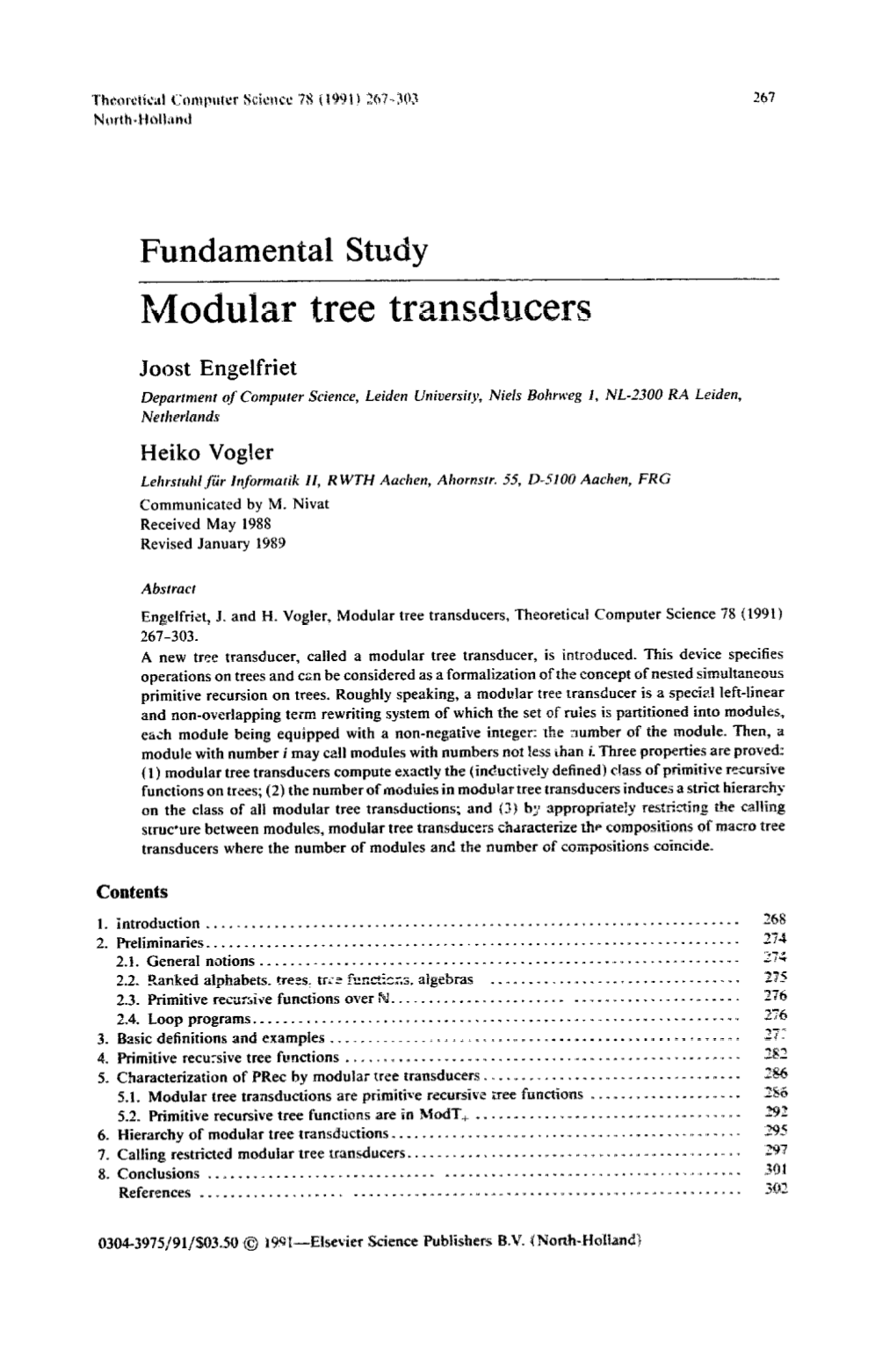 Modular Tree Transducers