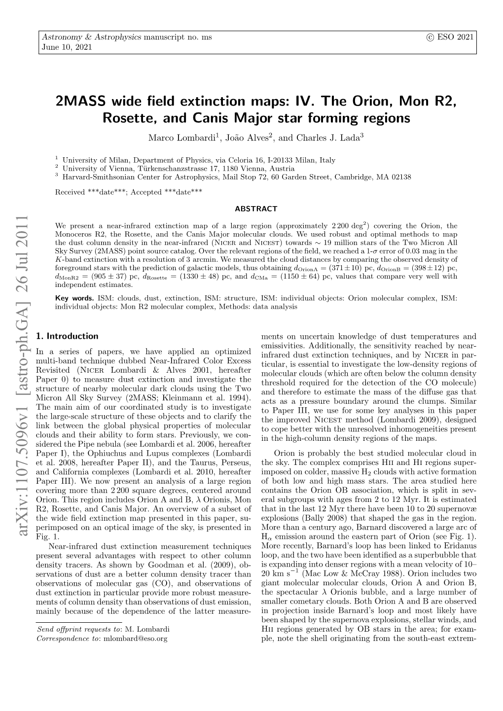 2MASS Wide Field Extinction Maps: IV. the Orion, Mon R2, Rosette, And