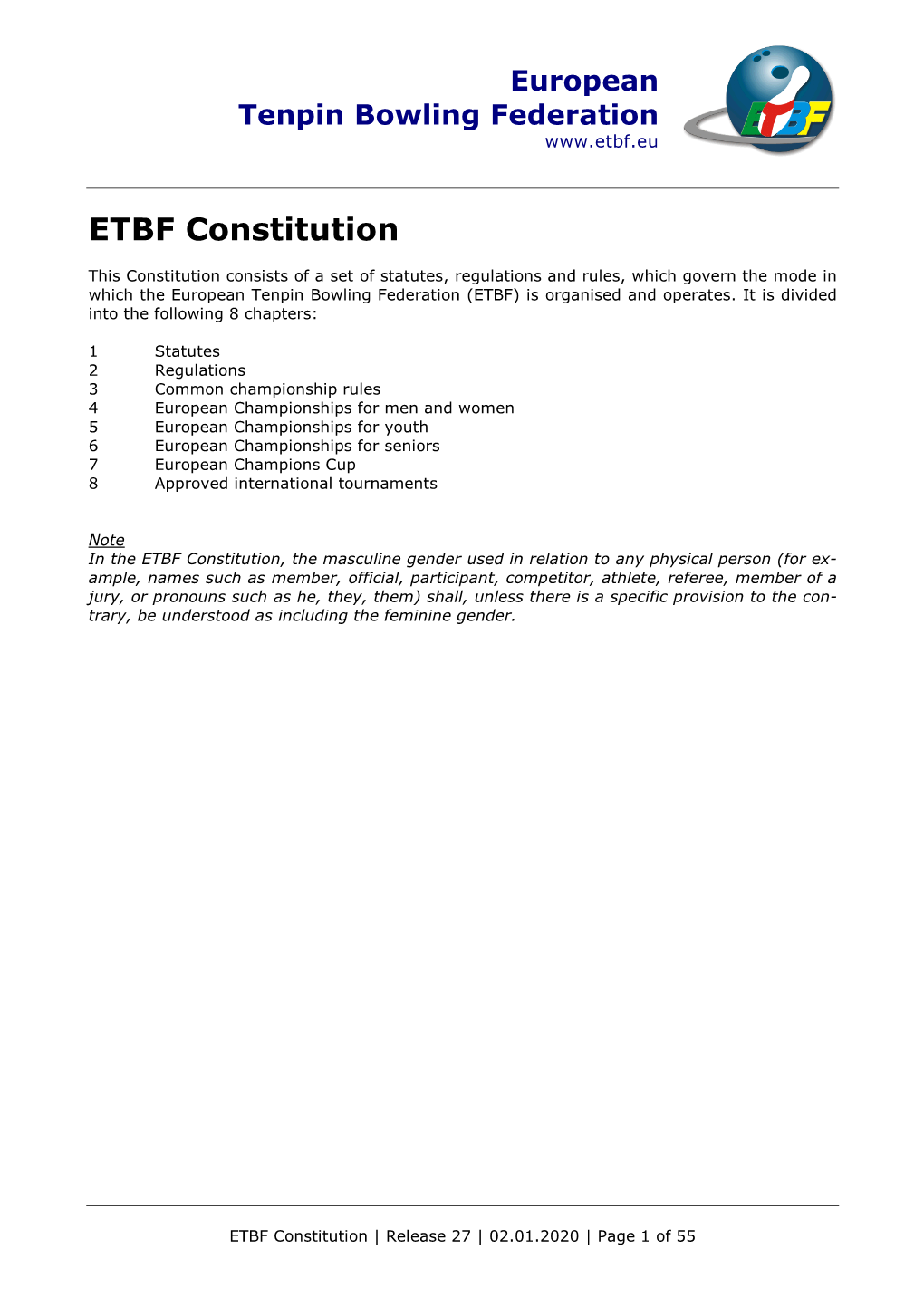 ETBF Constitution