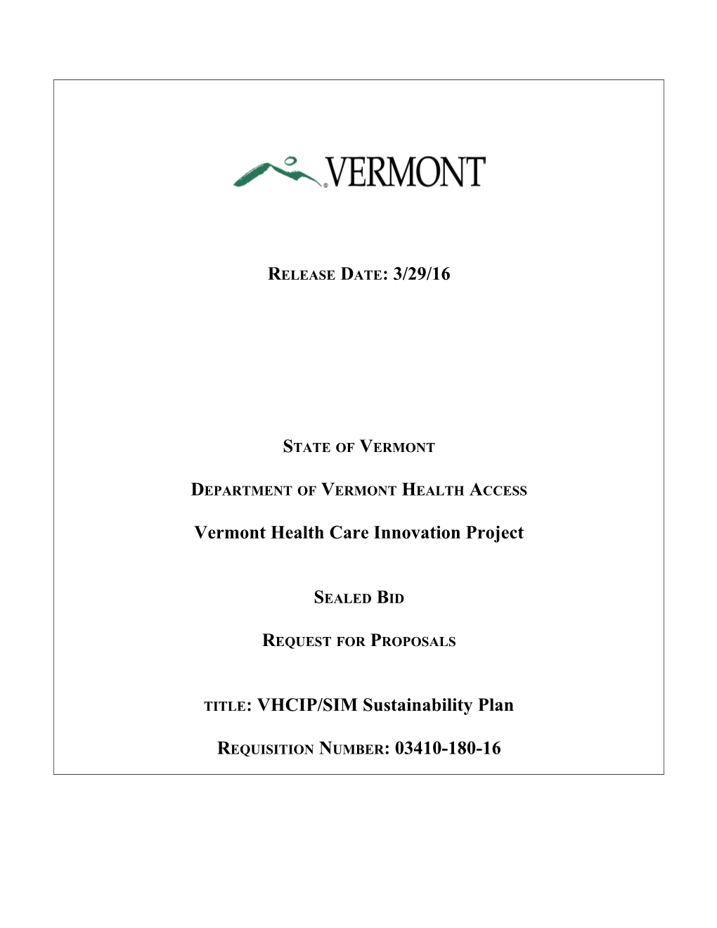 Department of Vermont Health Access s3