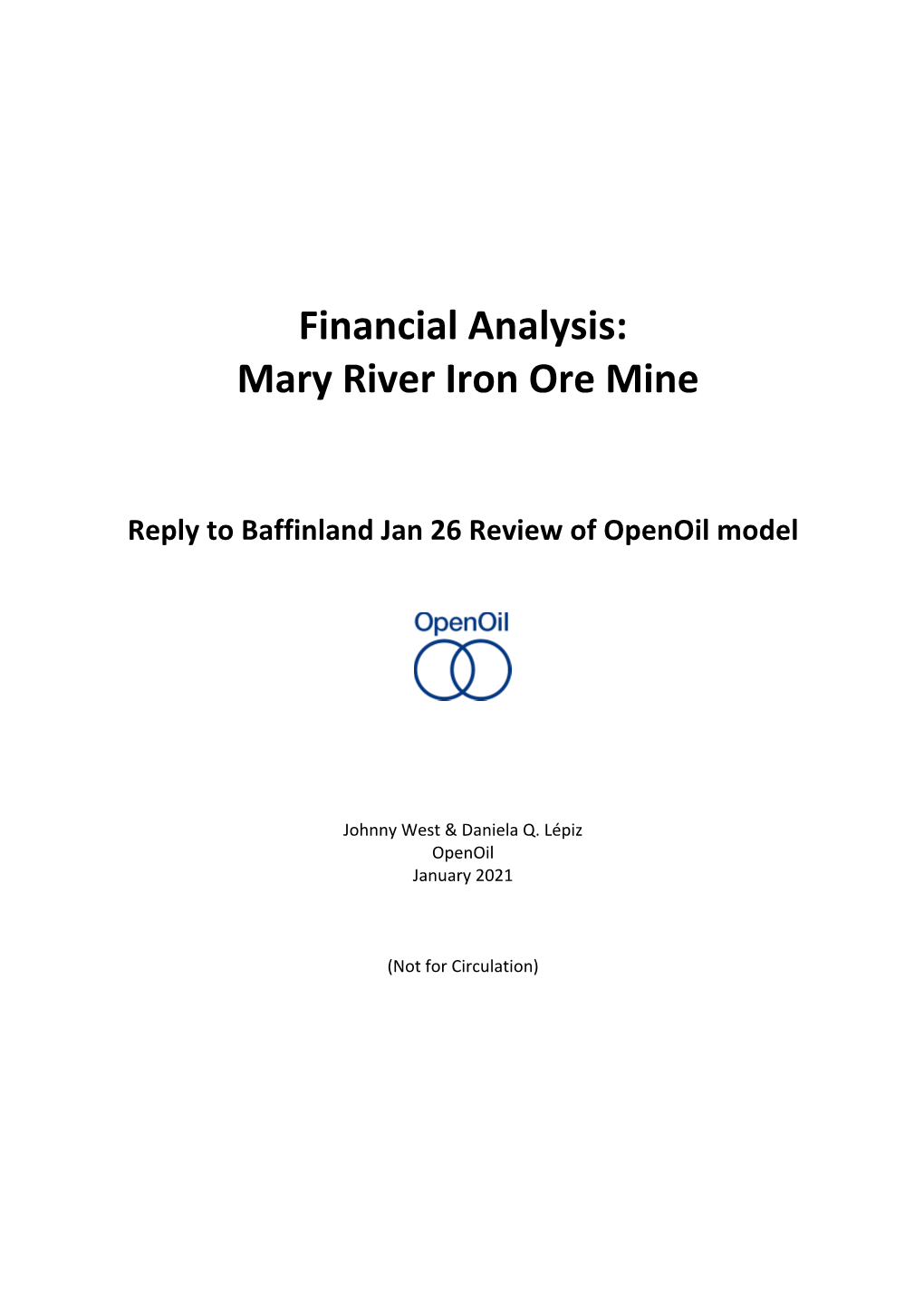 Mary River Iron Ore Mine