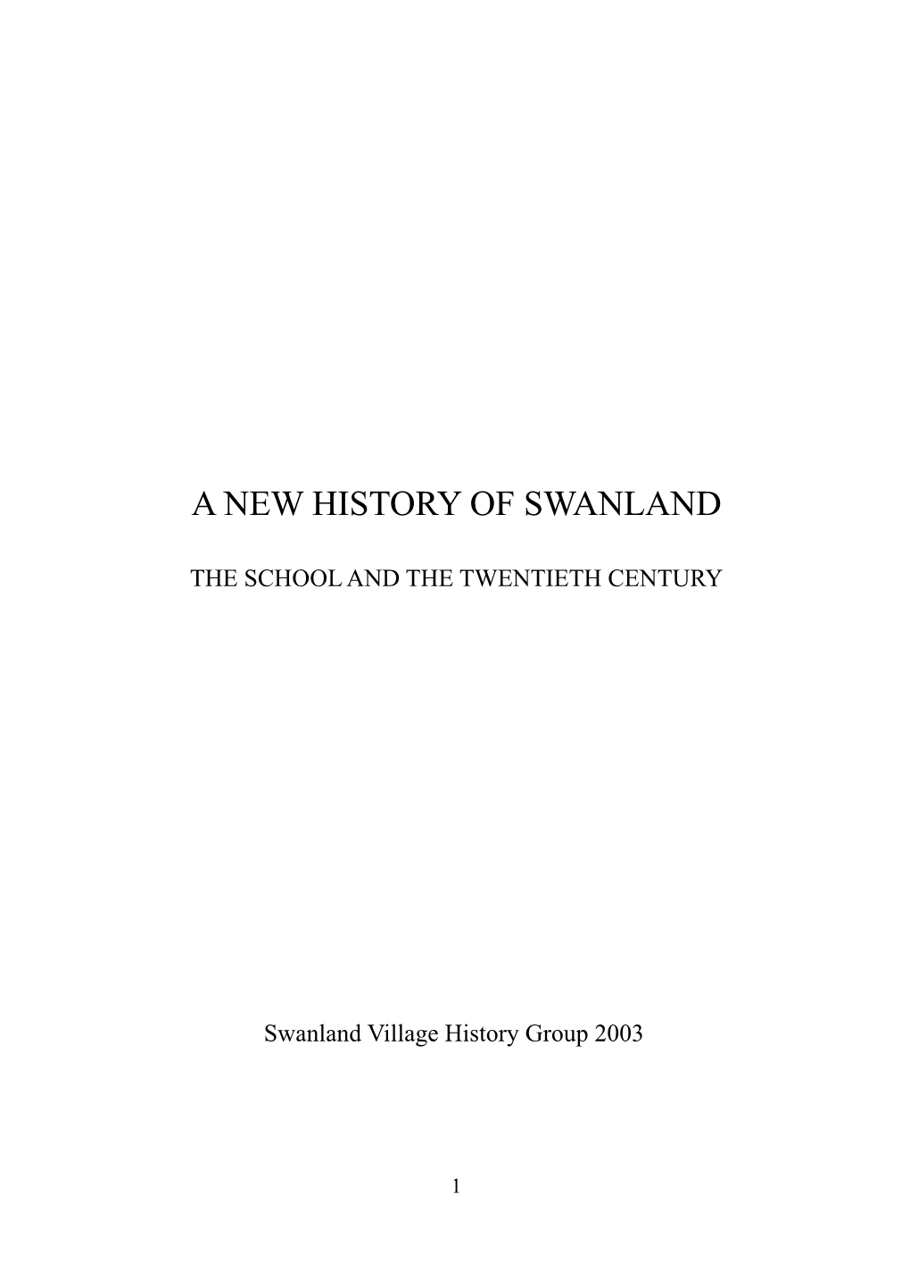 History of Swanland