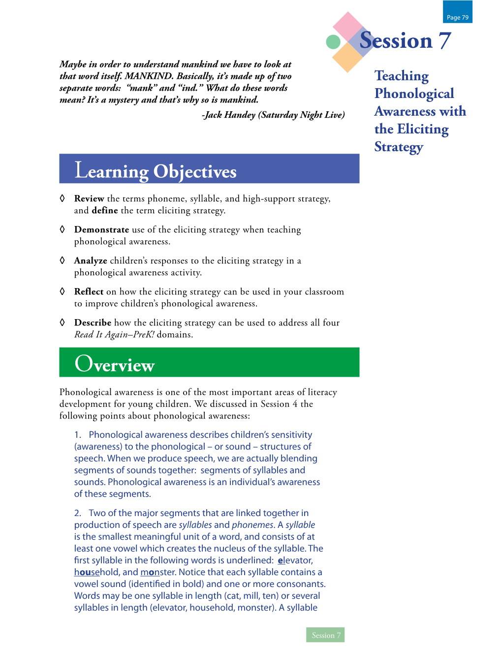 Session 7 Workbook