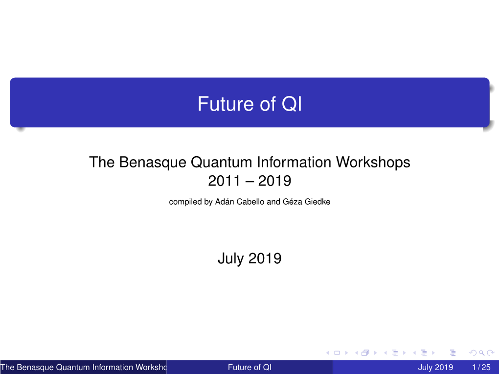 Future of QI