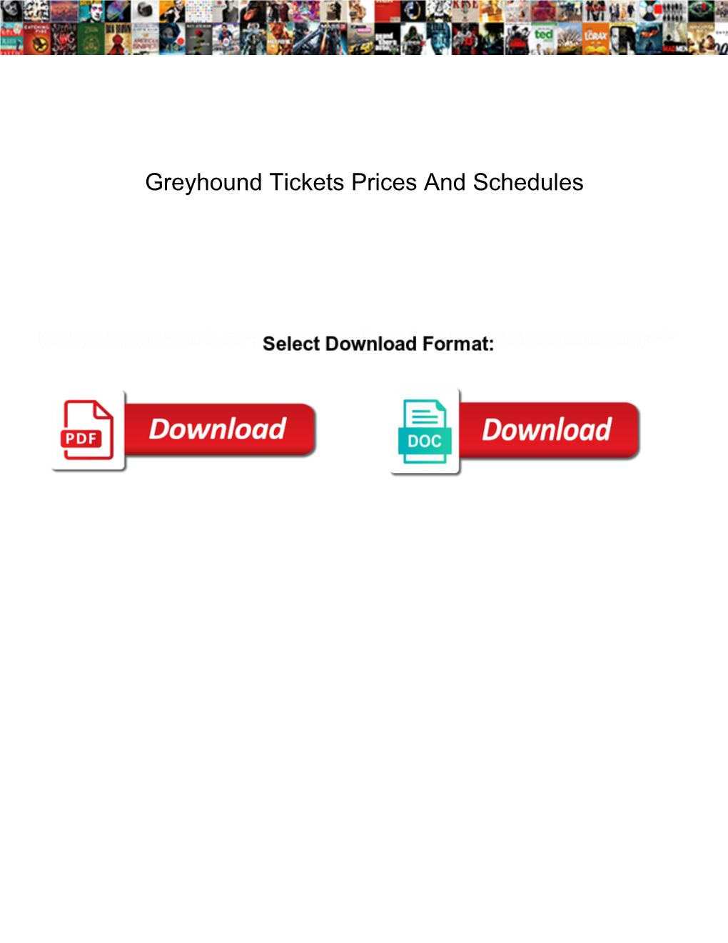 Greyhound Tickets Prices and Schedules