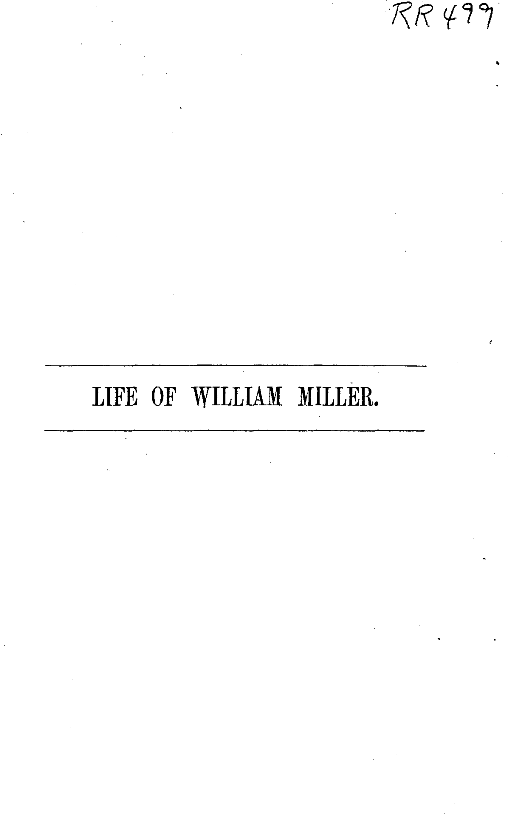 The Christian Life of William Miller